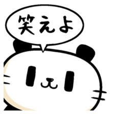 Cute beard Panda sticker #12828577