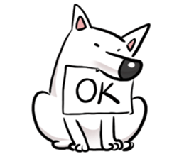 Smiley Samoyed speak Khmer sticker #12829064