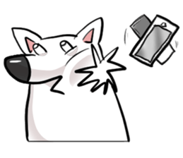 Smiley Samoyed speak Khmer sticker #12829066