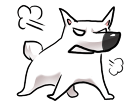 Smiley Samoyed speak Khmer sticker #12829084