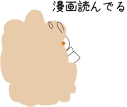 cuddly sheep_japanese sticker #12829136