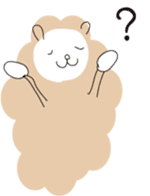 cuddly sheep_japanese sticker #12829149