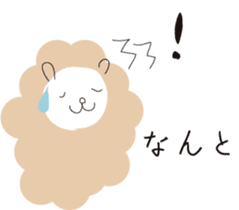 cuddly sheep_japanese sticker #12829155