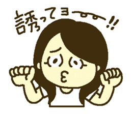 Girl at home sticker #12829538