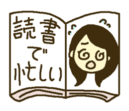 Girl at home sticker #12829563