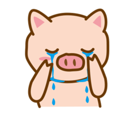 The pig speaks Portuguese and Japanese sticker #12829755