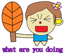 A small contingent polite in English sticker #12833053