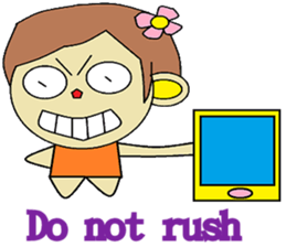 A small contingent polite in English sticker #12833057