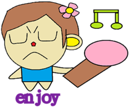 A small contingent polite in English sticker #12833064