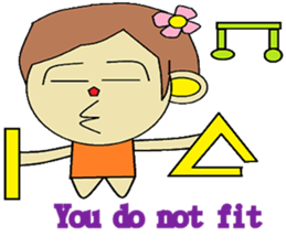 A small contingent polite in English sticker #12833067