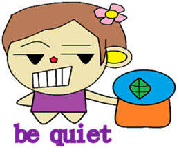 A small contingent polite in English sticker #12833084