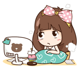 Milin a Cute office lady + sticker #12834176