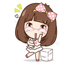 Milin a Cute office lady + sticker #12834182