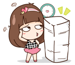 Milin a Cute office lady + sticker #12834191