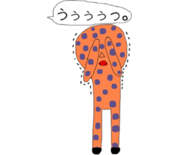 polka dots seijin sticker #12834422