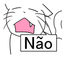 Brasil gato sticker #12834537