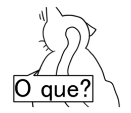Brasil gato sticker #12834551