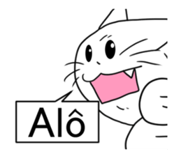 Brasil gato sticker #12834557