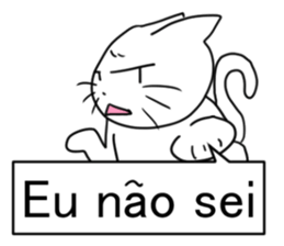 Brasil gato sticker #12834563