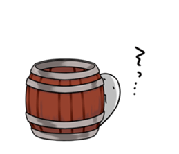 The creature in a keg sticker #12834959