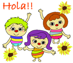 Merlin and Arlene and Yulin  " in Spain" sticker #12835846