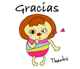 Merlin and Arlene and Yulin  " in Spain" sticker #12835850