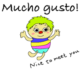 Merlin and Arlene and Yulin  " in Spain" sticker #12835857