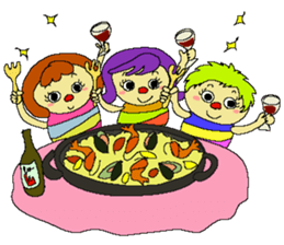 Merlin and Arlene and Yulin  " in Spain" sticker #12835858