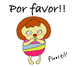 Merlin and Arlene and Yulin  " in Spain" sticker #12835863