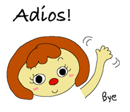 Merlin and Arlene and Yulin  " in Spain" sticker #12835875