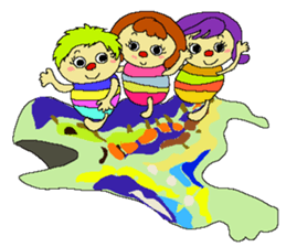 Merlin and Arlene and Yulin  " in Spain" sticker #12835881