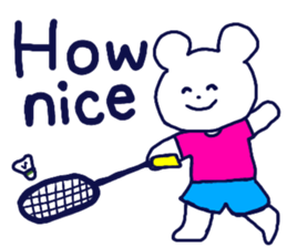 Badminton is fun sticker #12836555