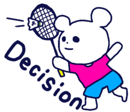 Badminton is fun sticker #12836562