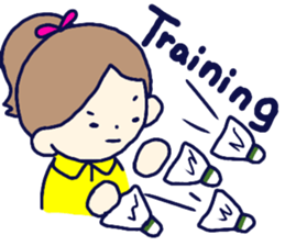 Badminton is fun sticker #12836579