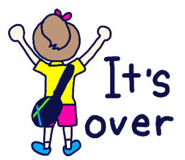 Badminton is fun sticker #12836581