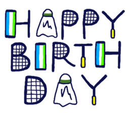 Badminton is fun sticker #12836589