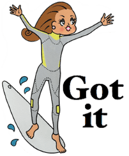 Tokyo Jenne Surfer sticker #12837276