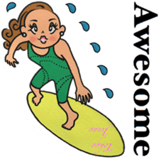 Tokyo Jenne Surfer sticker #12837280