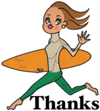 Tokyo Jenne Surfer sticker #12837284