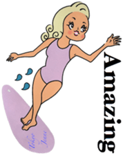 Tokyo Jenne Surfer sticker #12837287