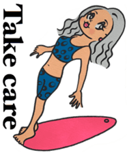 Tokyo Jenne Surfer sticker #12837291