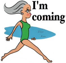 Tokyo Jenne Surfer sticker #12837297