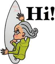 Tokyo Jenne Surfer sticker #12837305