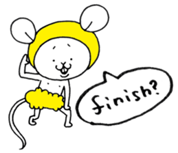 The three polite mice[English] sticker #12837365