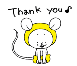 The three polite mice[English] sticker #12837378