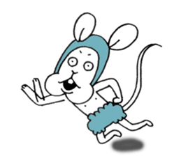 The three polite mice[English] sticker #12837383