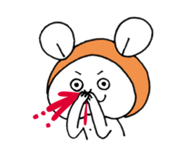 The three polite mice[English] sticker #12837388