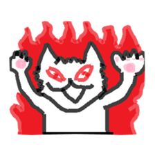 Loneliness cats sticker #12837941