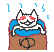 Loneliness cats sticker #12837944