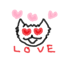 Loneliness cats sticker #12837964